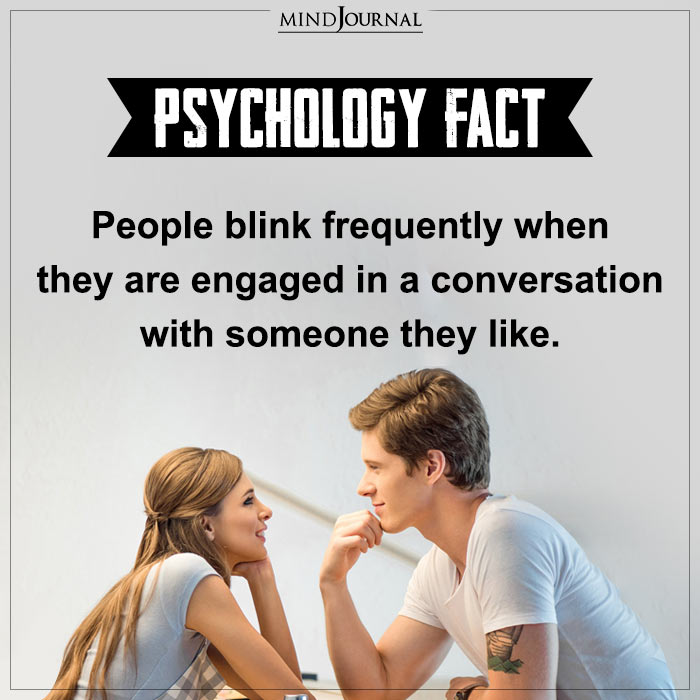 People Blink Frequently When They Are Engaged In A Conversation