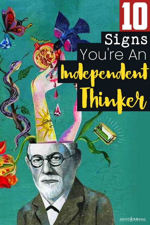 Signs An Independent Thinker pin