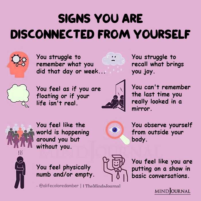 Signs You Are Disconnected From Yourself