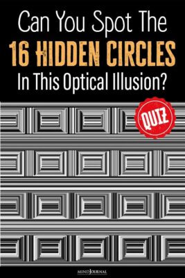 Find The Hidden Circles In The Optical Illusion: 16 Circles