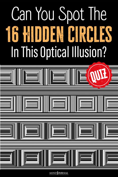 Spot Hidden Circles Optical Illusion pin