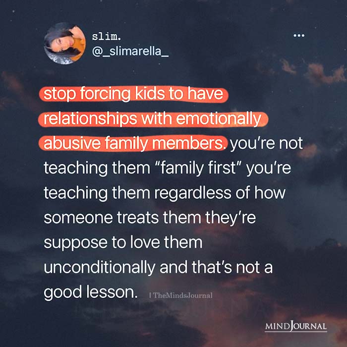 Stop Forcing Kids To Have Relationships With Emotionally