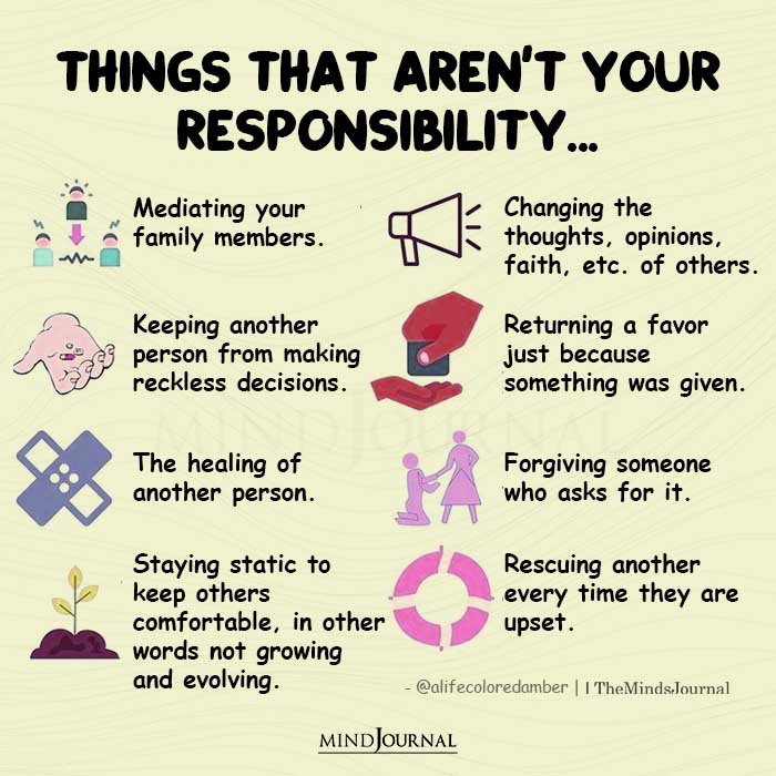 Things That Arent Your Responsibility