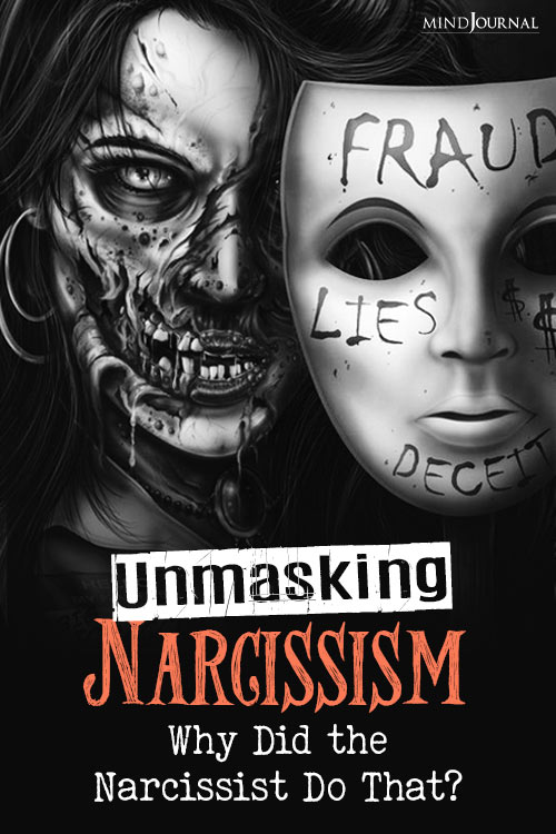 Unmasking Narcissism pin