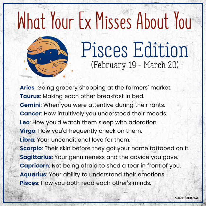 What Your Ex Misses About You pisces