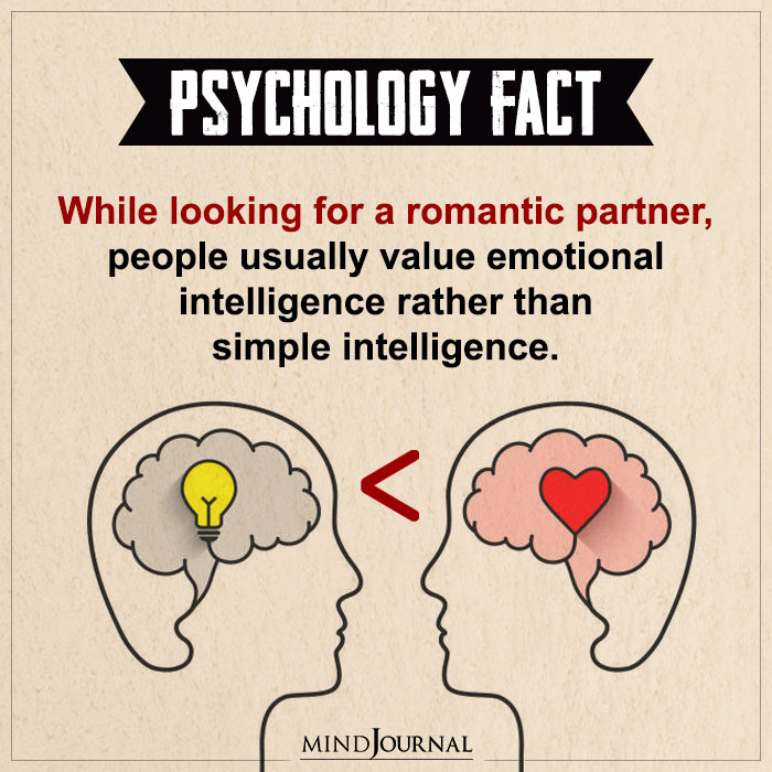 While Looking For A Romantic Partner People Usually Value Emotional Intelligence