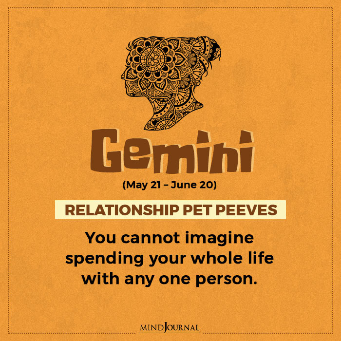 Worst Pet Peeve In Relationship Gemini