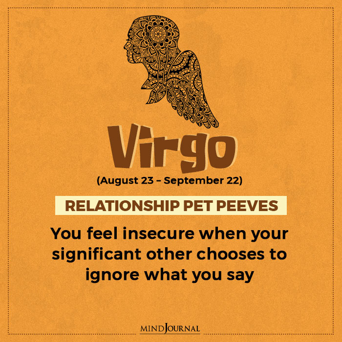 Worst Pet Peeve In Relationship Virgo
