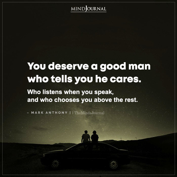You Deserve A Good Man