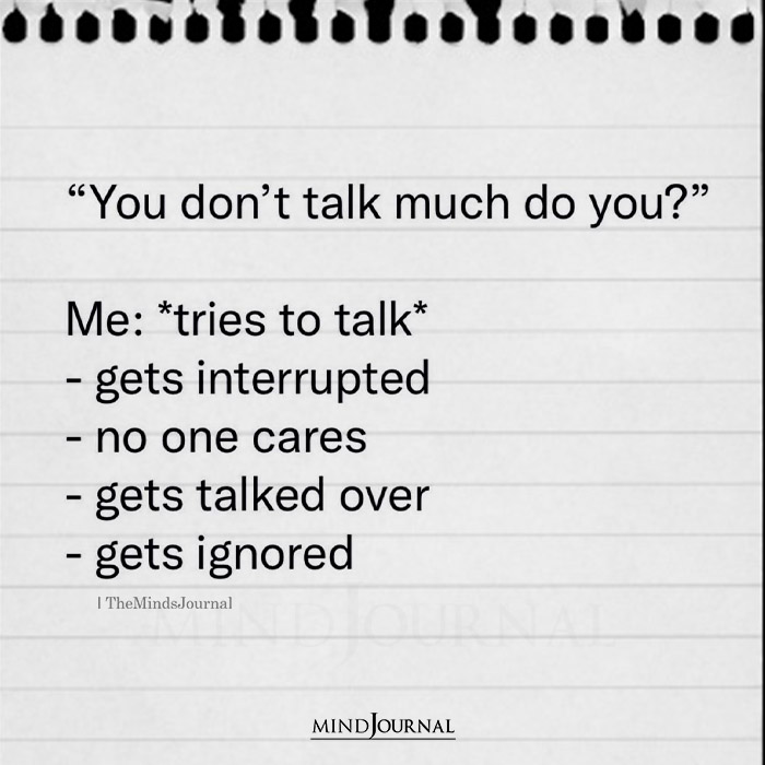 You Dont Talk Much Do You