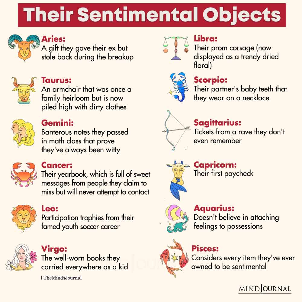 Zodiac Signs And Their Sentimental Objects - Zodiac Memes