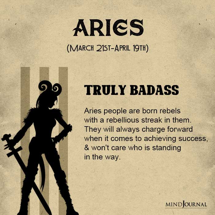 Aries Truly badass
