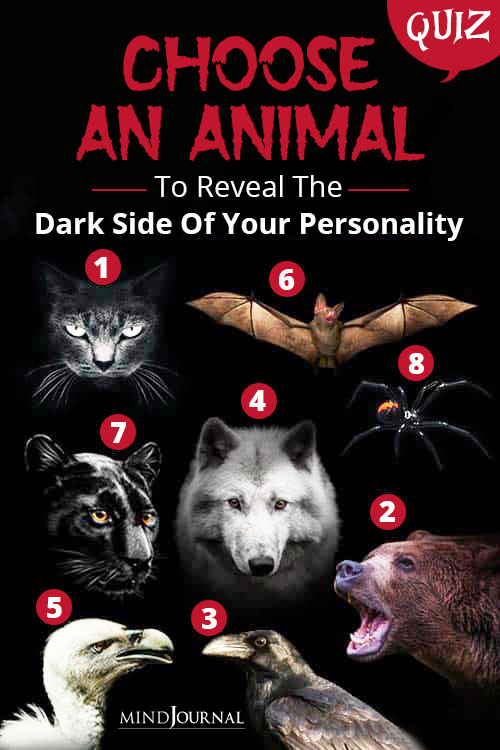 Choose Animal Reveal Dark Side Personality pin