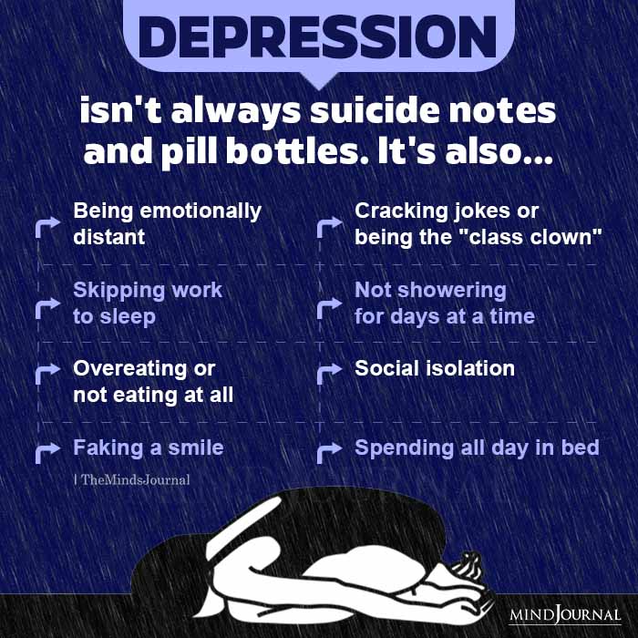 Depression Isnt Always Suicide Notes And Pill Bottles