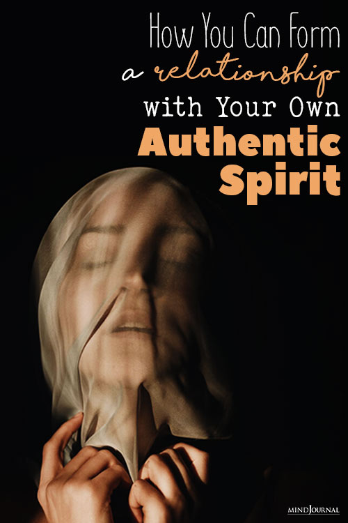 Form Relationship with Own Authentic Spirit pin