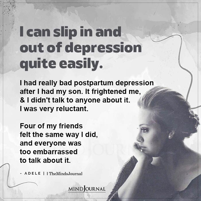 I Can Slip In And Out Of Depression