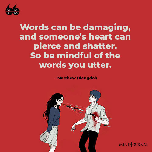Matthew Diengdoh Words Can Be Damaging