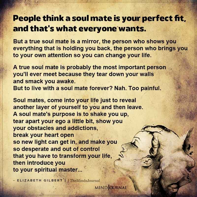 People Think A Soul Mate Is Your Perfect Fit