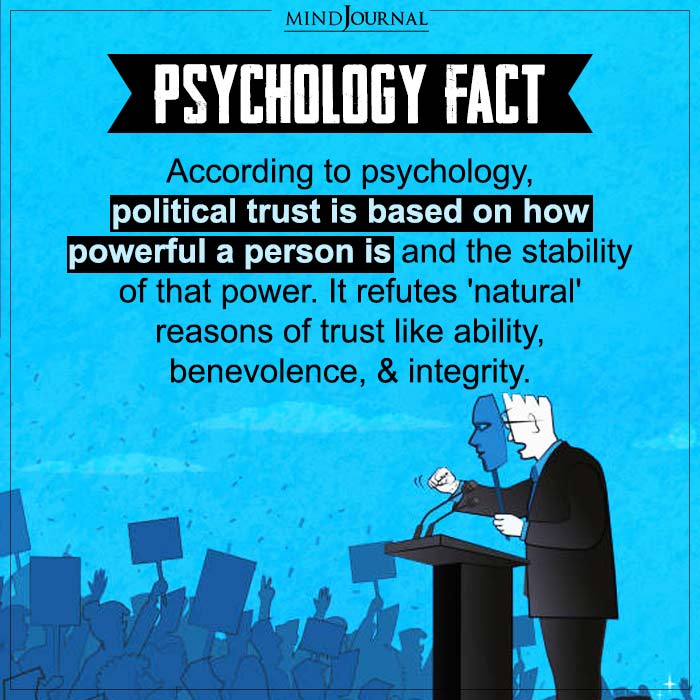 Political Trust Is Based On How Powerful A Person Is