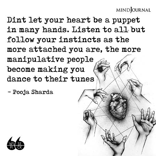 Pooja Sharda Dint let your heart be a puppet