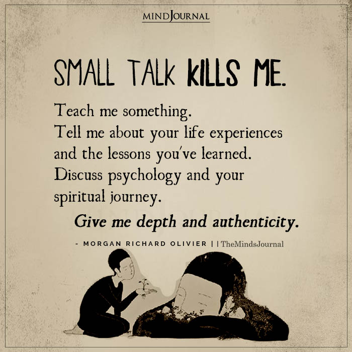 Small Talk Kills Me