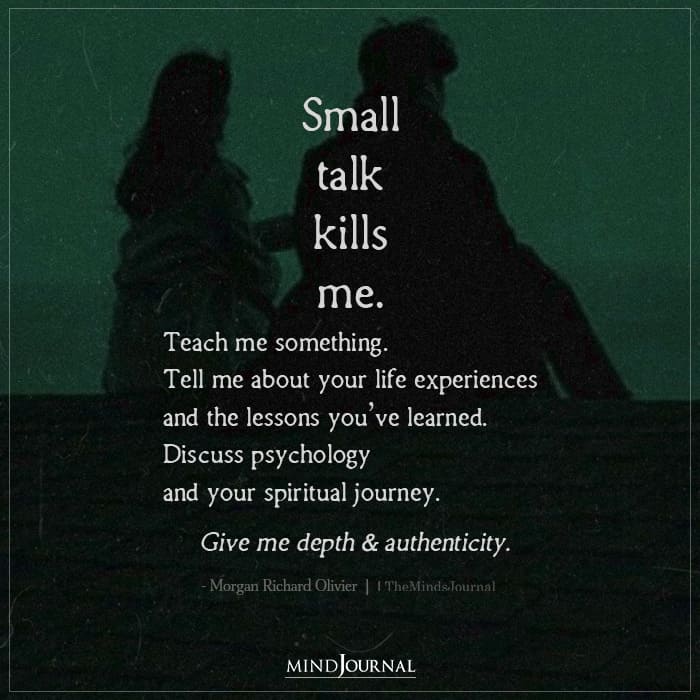 Small Talk Kills