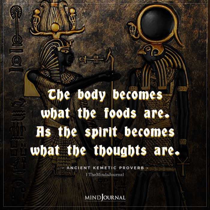 The Body Becomes What The Foods Are