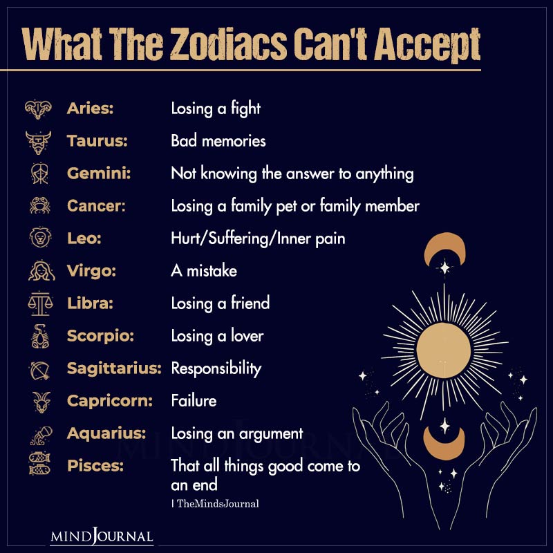 What The Zodiac Signs Can't Accept