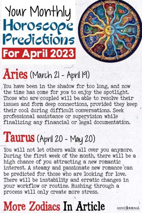 April monthly horoscope
