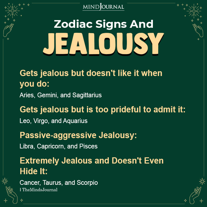 Zodiac Signs And Jealousy