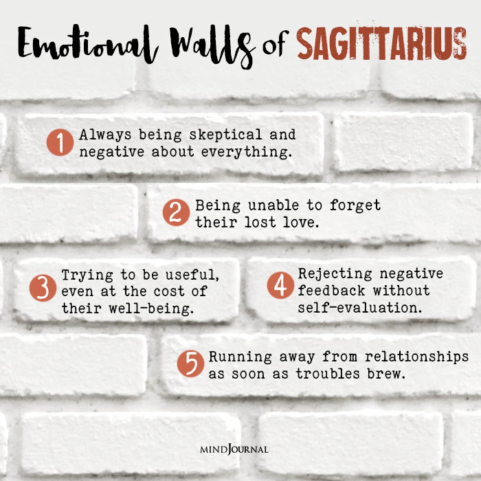 Emotional Walls Of sagittarius