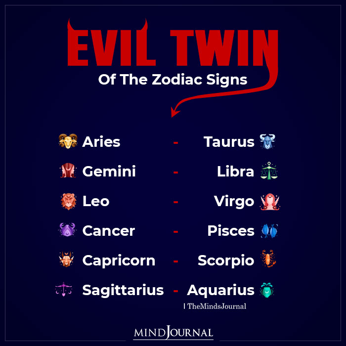Evil Twin of the Zodiac Signs
