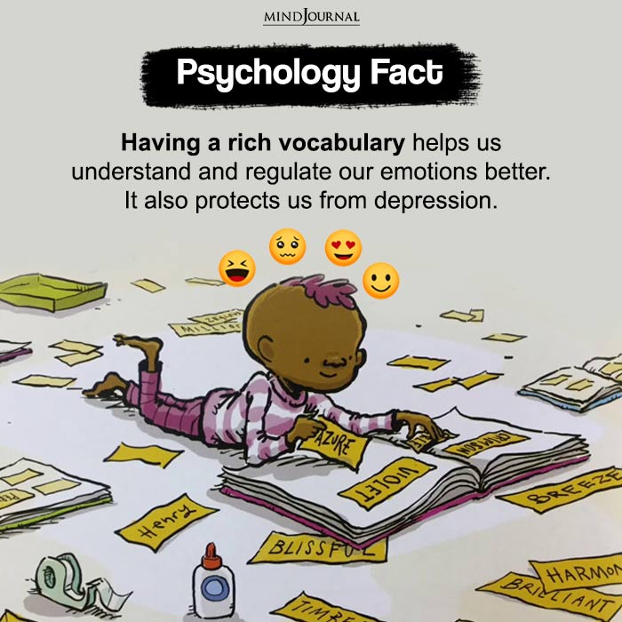 Having a rich vocabulary helps us understand