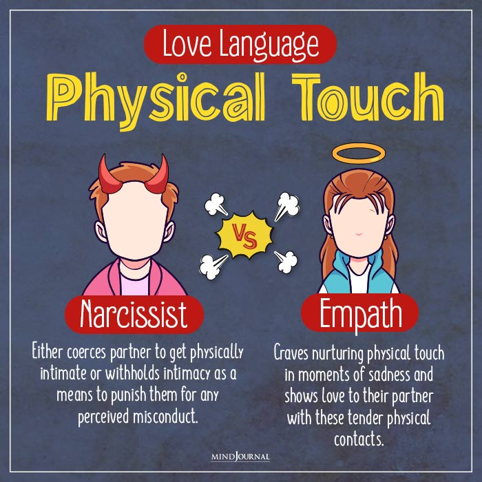 Love Languages Of Narcissists And Empaths physical