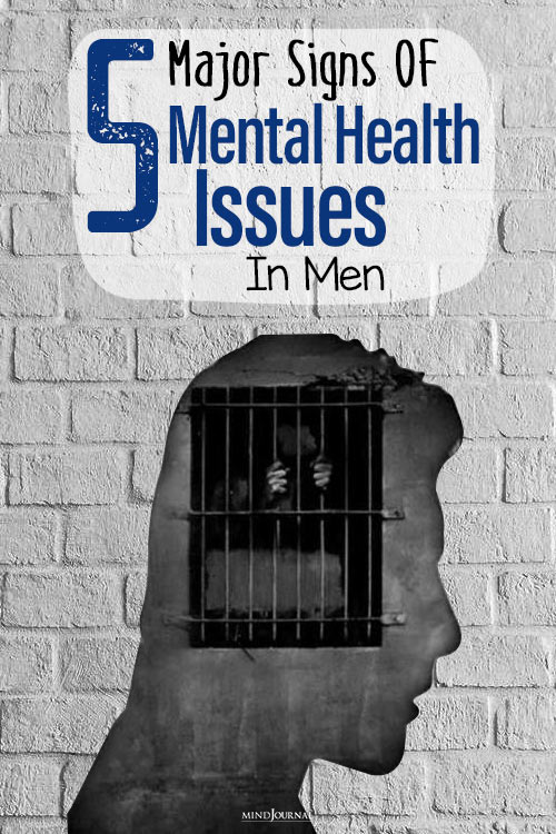 Major Signs Mental Health Issues In Men pin
