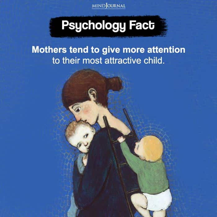 Mothers tend to give more attention to their most attractive child