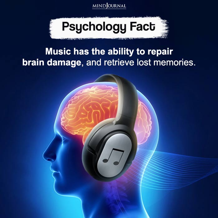 Music has the ability to repair brain damage