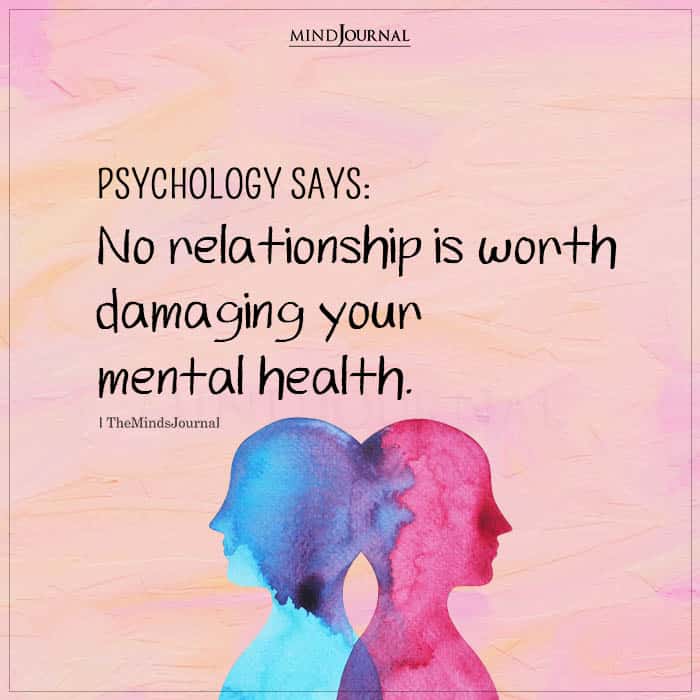 No Relationship Is Worth Damaging Your Mental Health