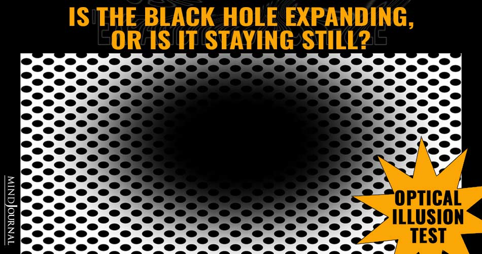 Optical Illusion Is the black
