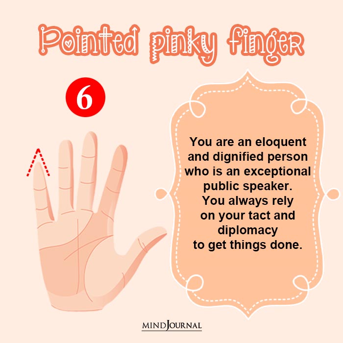 Pinky Finger Says About Personality Pointed pinky finger