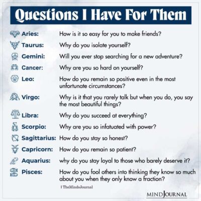 Questions I Have For Each Zodiac Sign - Zodiac Memes Quotes