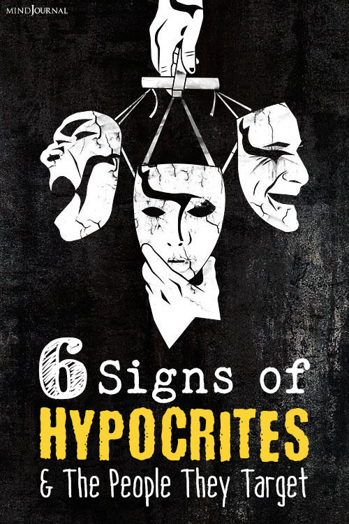 Signs of Hypocrites And The People They Target pin