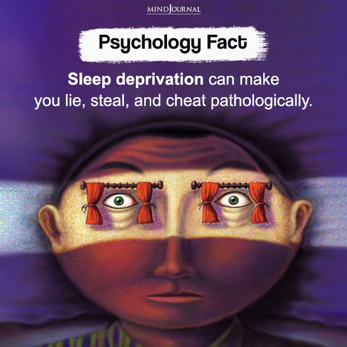 Sleep deprivation can make you lie