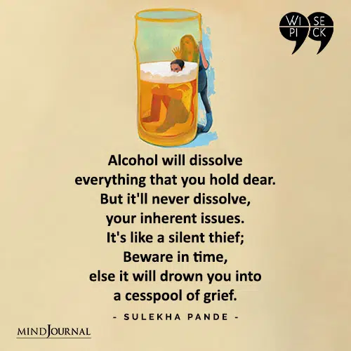 Sulekha Pande Alcohol will dissolve