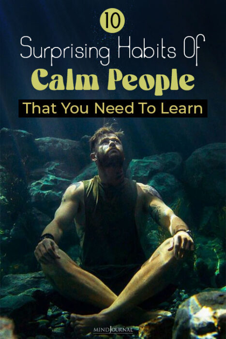 things calm people do