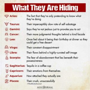 What The Zodiac Signs Are Hiding - Zodiac Memes Quotes