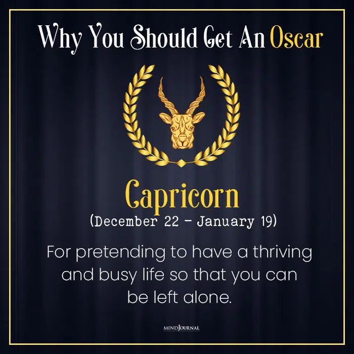 Why You Should Get An Oscar capricorn
