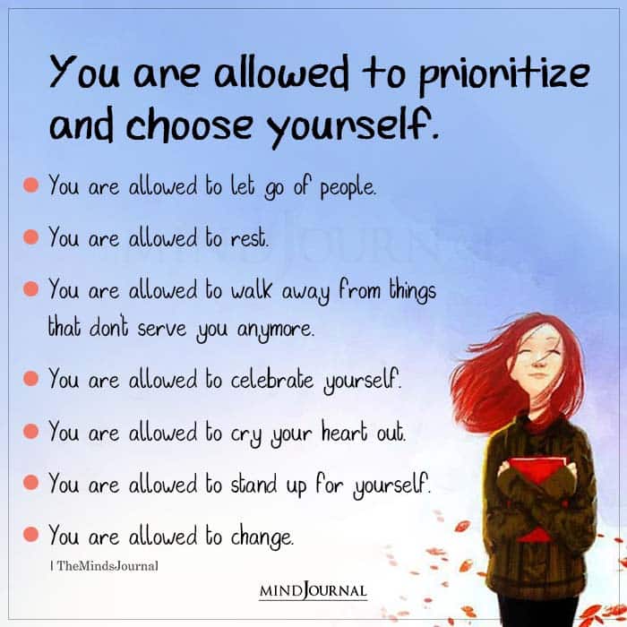 You Are Allowed To Prioritize