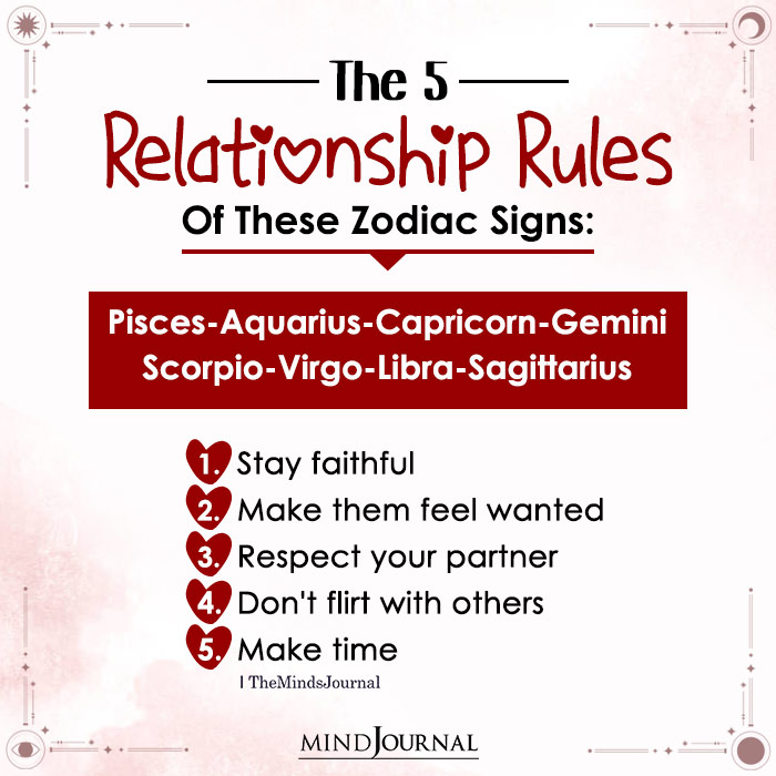 Zodiac Signs Who Have 5 Strict Relationship Rules
