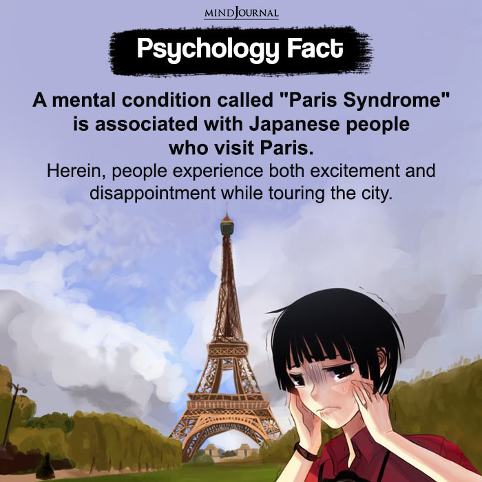 A mental condition called paris syndrome